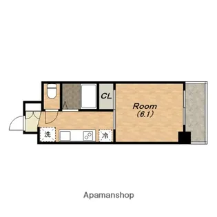 ル・パルトネール天王寺真田山【1階】の間取り