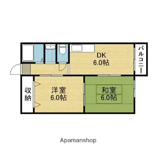 コーラルコープ森野【302号室】の間取り