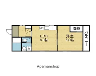 Jコート【301号室】の間取り