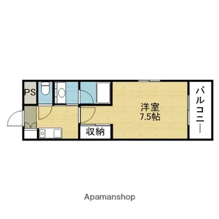 エルエムヒルズ桃谷【201号室】の間取り