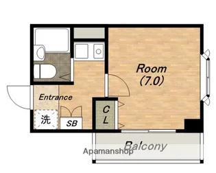 セレッソコート大阪城前【11階】の間取り