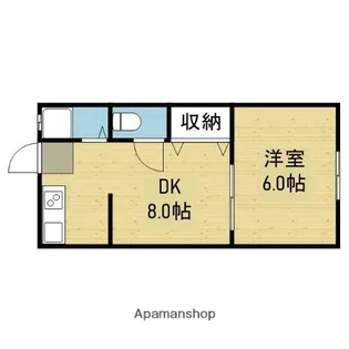 金沢マンション【206号室】の間取り