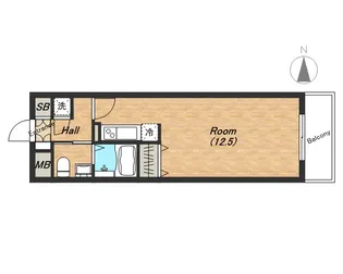 シティヒルズ安堂寺【5階】の間取り