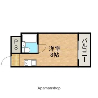 グランドハイツ東小橋【312号室】の間取り