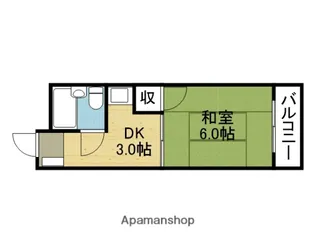 マンション葵【201号室】の間取り