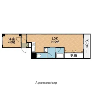 大阪府大阪市城東区諏訪4丁目【マンション】の間取り