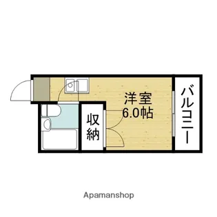 アミティ布施公園通り【405号室】の間取り