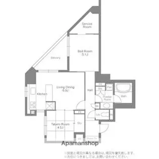 ラ・ヴィータ日本橋【305号室】の間取り