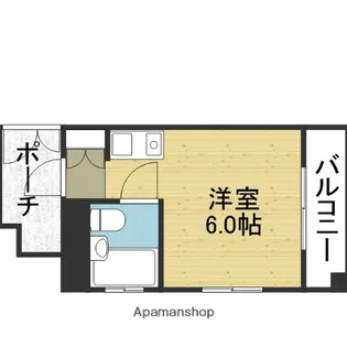 朝日プラザ天王寺パサージュ【309号室】の間取り
