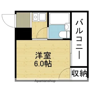 USハウス【202号室】の間取り