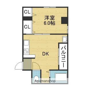 メープルリンク弐番館【201号室】の間取り