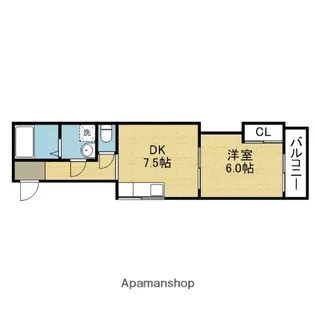 岡本マンション【201号室】の間取り