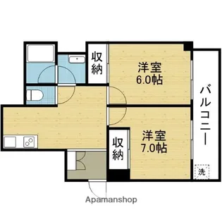 森の宮光栄マンション【603号室】の間取り