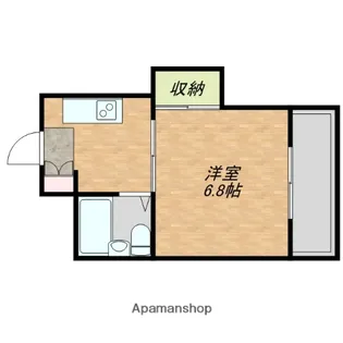 メゾンドール森ノ宮【504号室】の間取り
