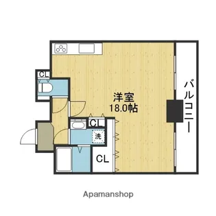 グランドムール高津北【4階】の間取り