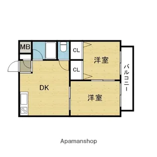 ボンボニエール【301号室】の間取り