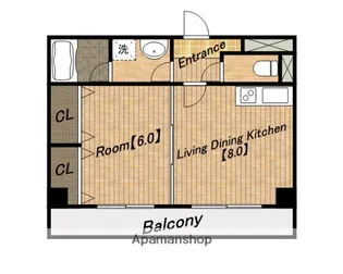 ルプリーズ天王寺【7階】の間取り