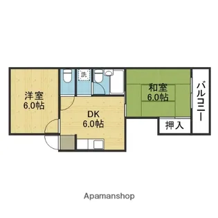 岸田ハイツ【4階】の間取り