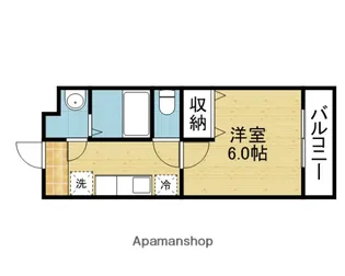 リバーコート諏訪【1階】の間取り