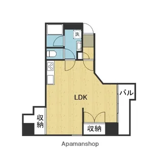 大手通キャッスルヴィラ【803号室】の間取り