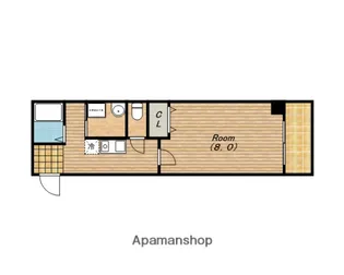 ブルーノ長堀【8階】の間取り