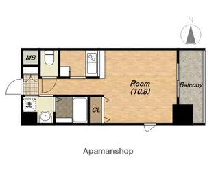 エイペックス上本町【5階】の間取り