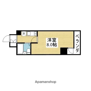 シティピア玉造【315号室】の間取り