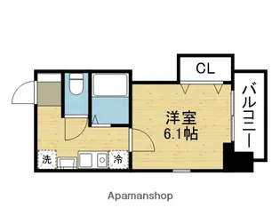 シティライフエイペックス大手通【201号室】の間取り