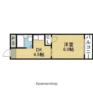 レオーネ寺田町東【503号室】の間取り