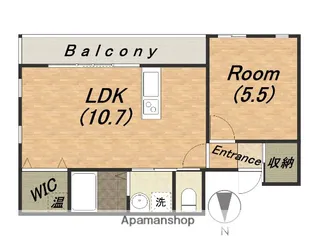 マチュール谷町【7階】の間取り
