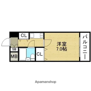 メゾンマツウラ【5階】の間取り