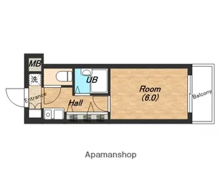 エステムコート大阪城南【4階】の間取り