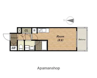 アーバネックス大阪城WEST【0707号室】の間取り