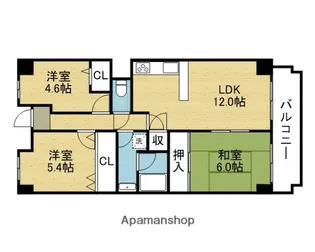 コンフォートヴィラ緑橋【403号室】の間取り