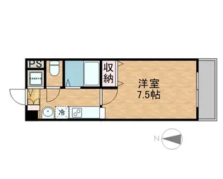 1Kの間取り画像