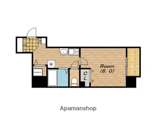 ランドマークシティ大阪城南【8階】の間取り