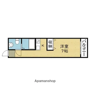 メリー新今里【101号室】の間取り