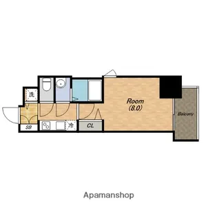 レジュールアッシュ天王寺堂ヶ芝【11階】の間取り