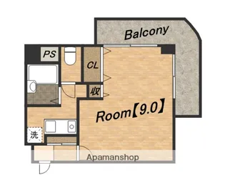エスポワール上汐【8階】の間取り