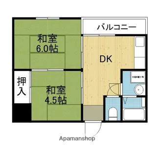 マルニマンション【306号室】の間取り