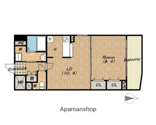 ビラージュプラム【6階】の間取り
