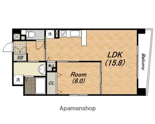ビラージュプラム【6階】の間取り