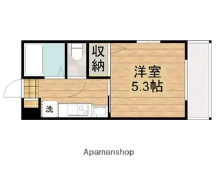 KARAHORI M【201号室】の間取り