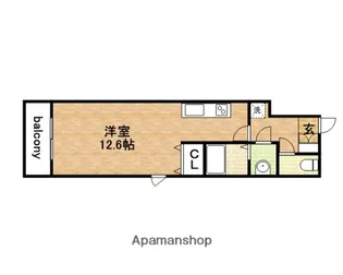 クレストコート高津【508号室】の間取り