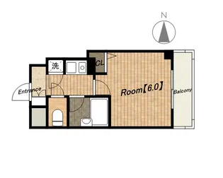 リーガル天王寺烏ヶ辻【7階】の間取り