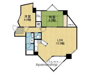 ノバオリンピアードタワー【906号室】の間取り
