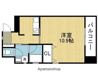 ハートフルレジデンス玉造【505号室】の間取り