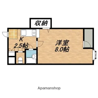 エムロード三番館【405号室】の間取り