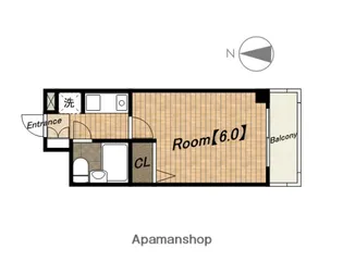 エスリード天王寺【8階】の間取り
