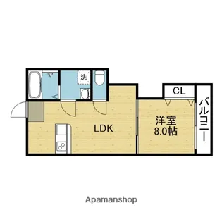 マンション山口【2階】の間取り